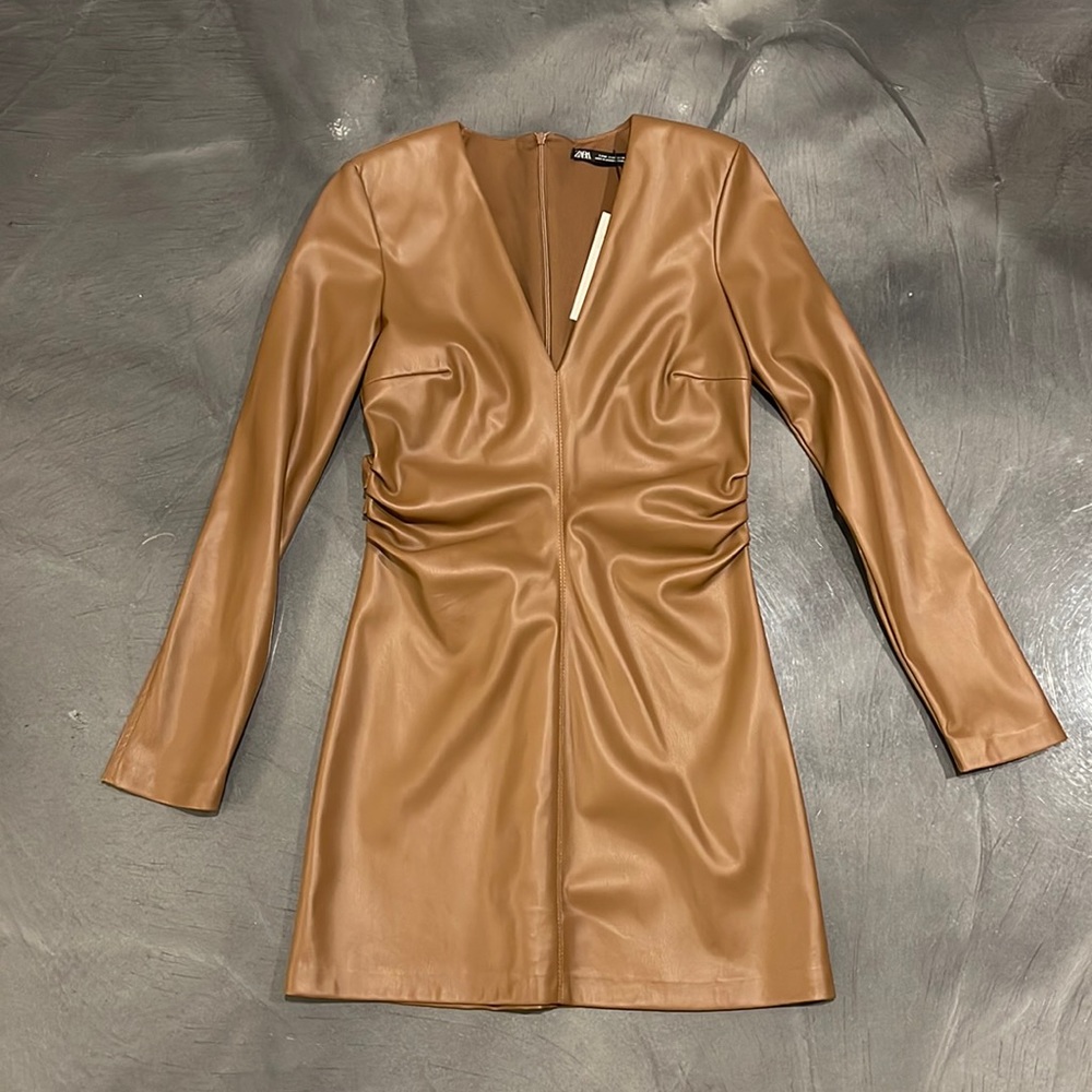 Leather dress